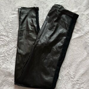 Black Faux Leather Leggings